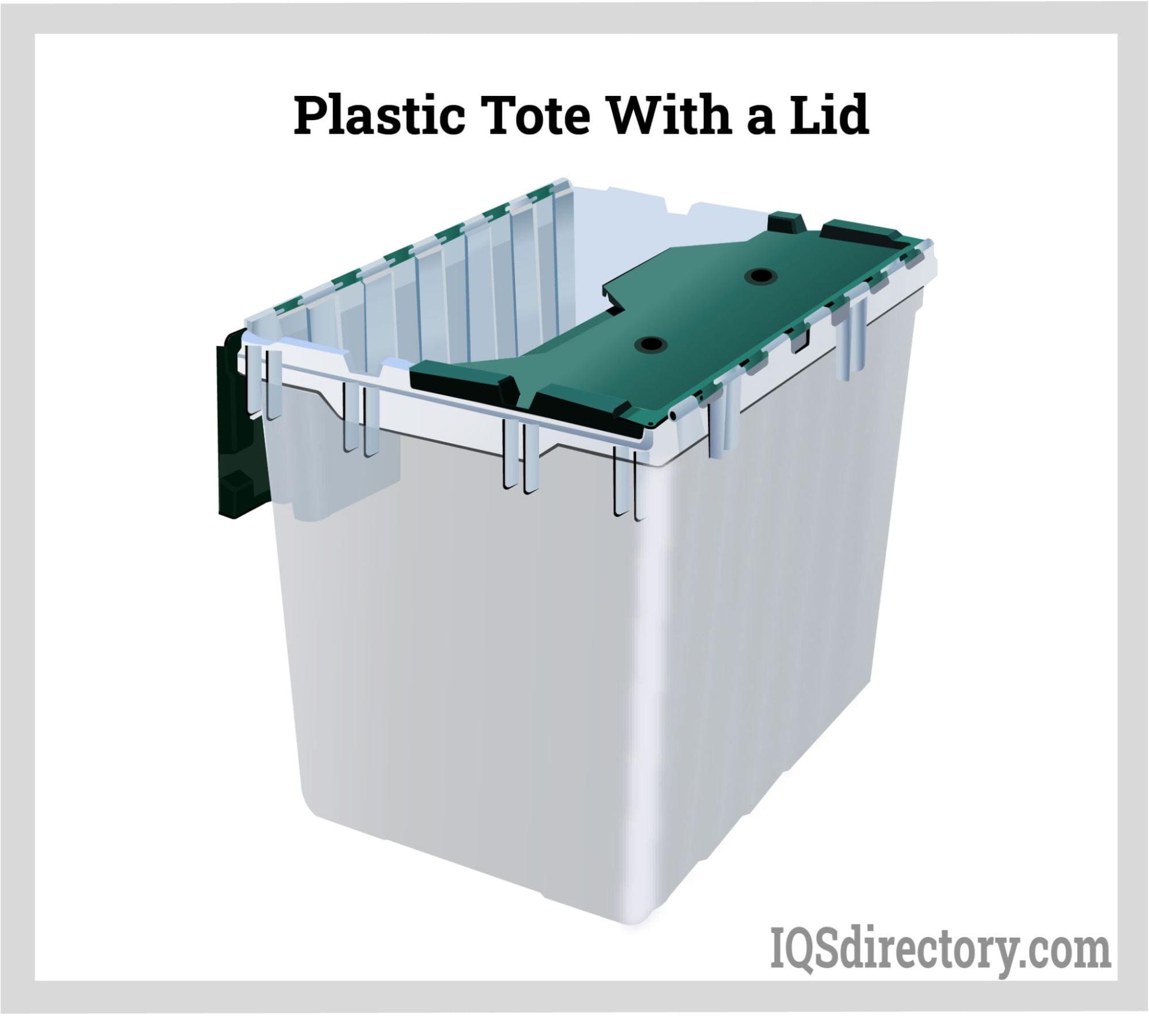 Plastic Tote with a Lid